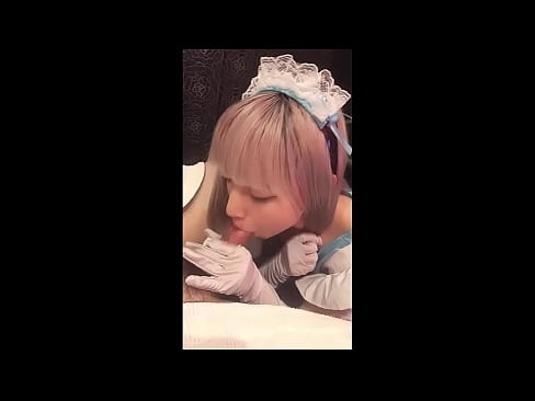 ❤️ Japanese Idol [mayuka], French maid costume, part 1, blowjob and jerk off with lotion ️ Porno sa amin ️❤
